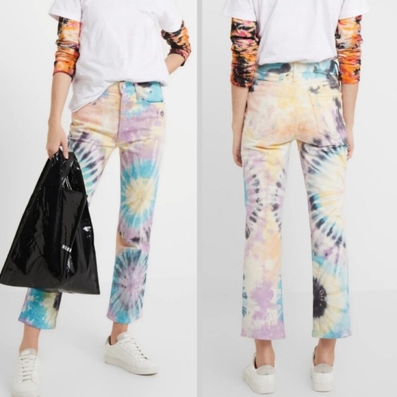 Mother Superior The Tripper Tie Dye High Rise Jeans - Picture 1 of 13